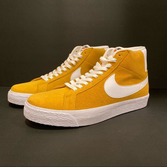 nike sb blazer mid university gold